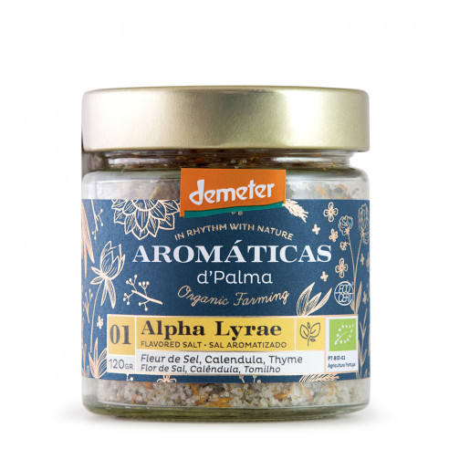 Alpha Lyrae - Flor de Sal Aromatizado Biológico para pratos Vegan